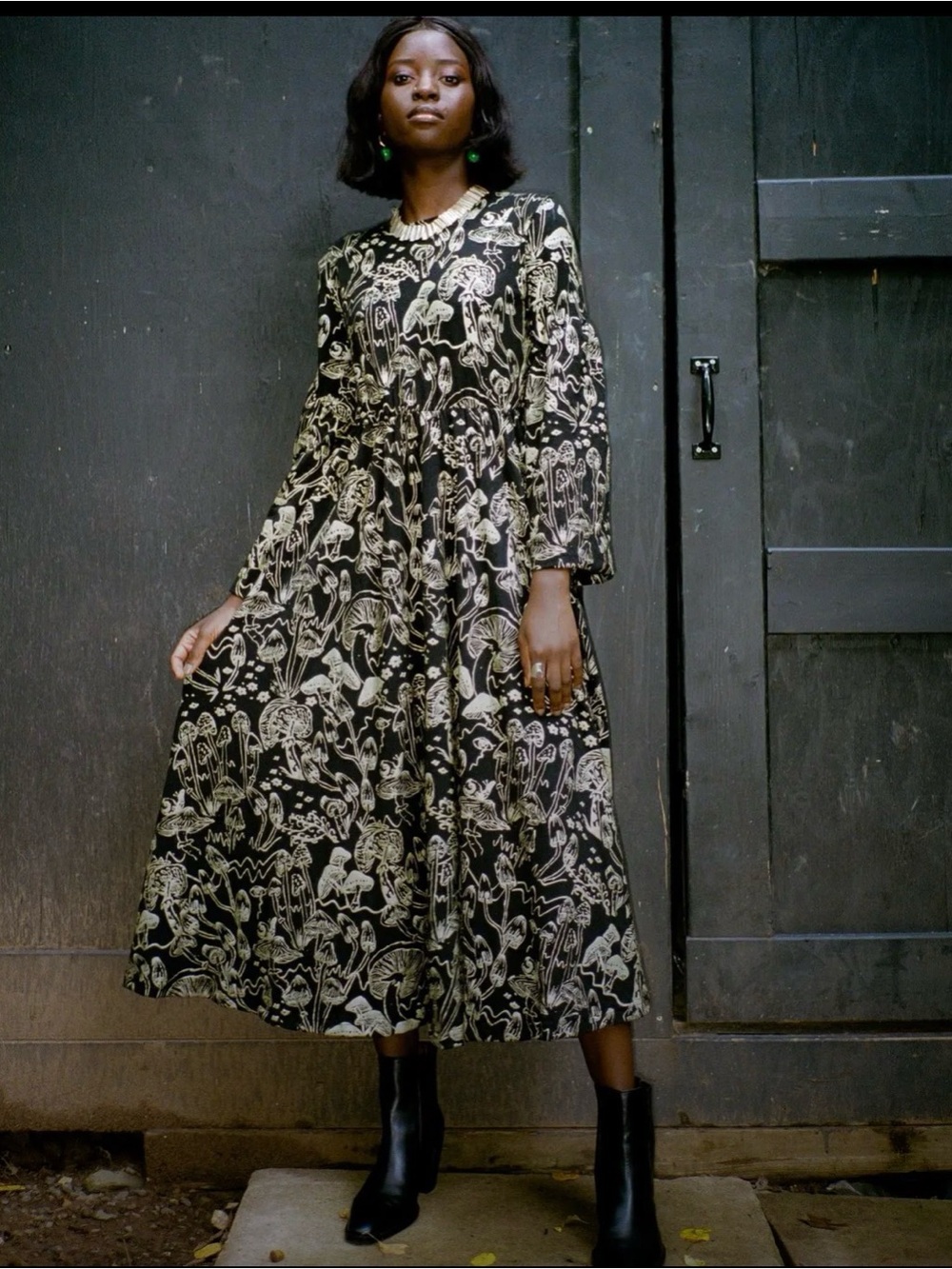 Thief & Bandit Stevie Dress in Shroom